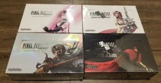 Final Fantasy Tcg X4 Booster Boxes Opus 1,  5,  6 And 9 L@@k