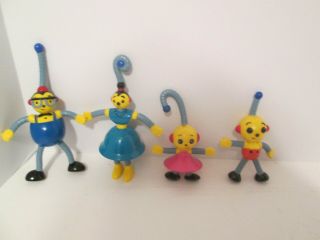 Rolie Polie Olie Family Robot Toy Figures Playset Bendable Posable Zowie