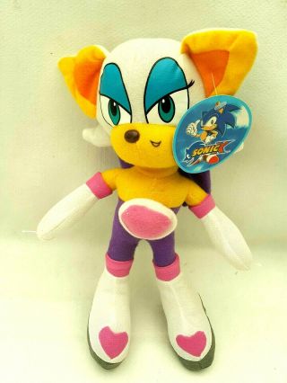 Rouge The Bat Sonic The Hedgehog License Character Soft Plush Doll Toy Rare