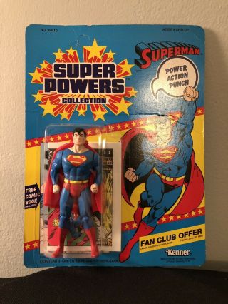 Rare Vintage Kenner Powers Superman 1985 Afa Worthy