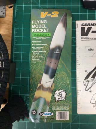 Estes V - 2 Flying Model Rocket