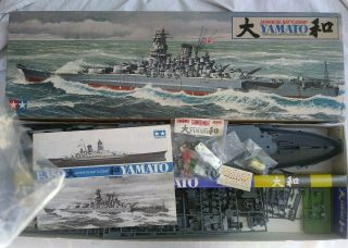 Tamiya Ws002 Yamato Ijn Battleship - 1/350 Scale Model Kit W/ Motorizing Kit