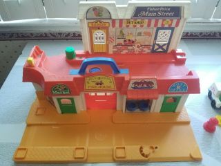 VINTAGE FISHER - PRICE Little People MAIN STREET Play Set Accessories Traffic Sign 2