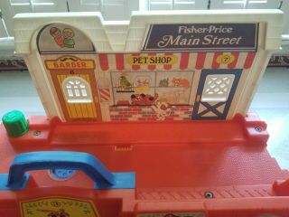 VINTAGE FISHER - PRICE Little People MAIN STREET Play Set Accessories Traffic Sign 3