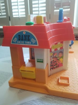 VINTAGE FISHER - PRICE Little People MAIN STREET Play Set Accessories Traffic Sign 5