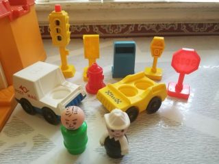VINTAGE FISHER - PRICE Little People MAIN STREET Play Set Accessories Traffic Sign 8