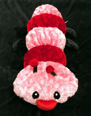 Dan Dee Caterpillar Red Pink Heart Large Plush Animal Collector’s Choice