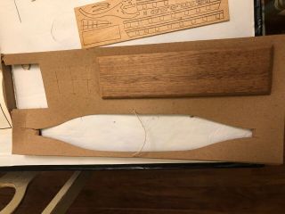 Vintage Sterling U.  S.  S.  Constitution Wood and Metal Model Boat Kit 24 1/2 inch 3