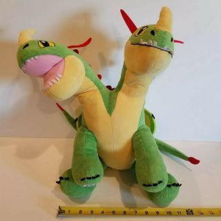 Build A Bear How To Train Your Dragon Two Headed Green Barf Belch Stuffed Plush