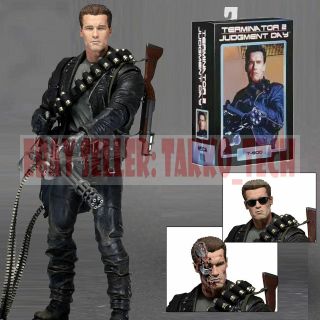 Neca T - 800 Terminator 2 Judgment Day Ultimate Deluxe Arnold 7 " Action Figure