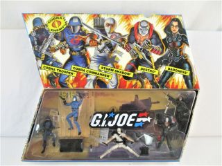 G.  I.  Joe 25th Anniversary 5 Figure Set Cobra Commander Destro Storm Shadow,