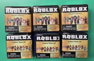 6 Series 1 Series 2 Roblox Blind Figure Cubes With Digital Codes For Game Add - On