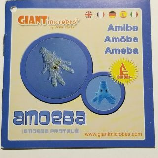 Set of 3 Amoeba Giant Microbes Minis Petri Dish Plush Amoeba Proteus 3