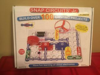 Elenco Snap Circuits Jr.  Sc - 100 Stem Game Open Box Complete Set Electronics Fun
