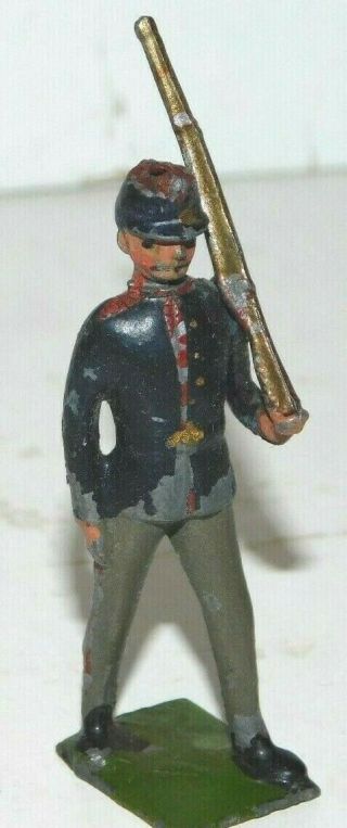 Pre - War Britains 1930s Lead,  Italian Infantry Private Marching,  From Set 166