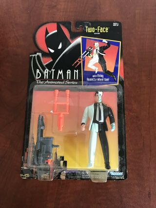 Dc Batman The Animated Series Kenner Two - Face 5” Figure Moc Tas 1992