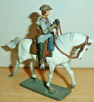 Imrie/Risley 54mm 1/32 CONFEDERATE Civil War Cavalry Soldier PAINTED METAL 2