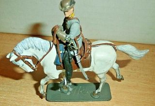 Imrie/Risley 54mm 1/32 CONFEDERATE Civil War Cavalry Soldier PAINTED METAL 3
