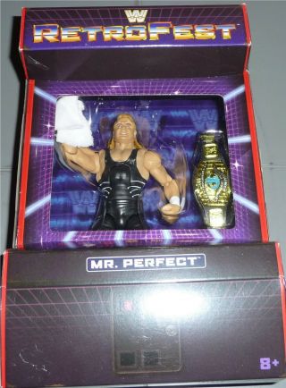 Mr.  Perfect Wwe Mattel Elite Retrofest Wrestling Action Figure Toy Dmg Pkg