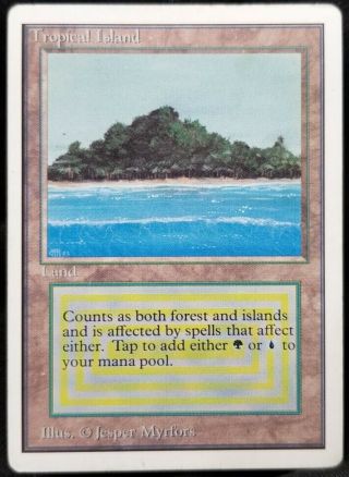 TROPICAL ISLAND - Unlimited Magic The Gathering MtG Card 2