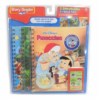 Story Reader 3 Storybooks Disney Pinocchio,  Toy Story 2,  The Jungle Book