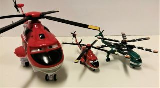 Disney Pixar Planes Piston Peak & Blade Ranger Diecast Helicopters