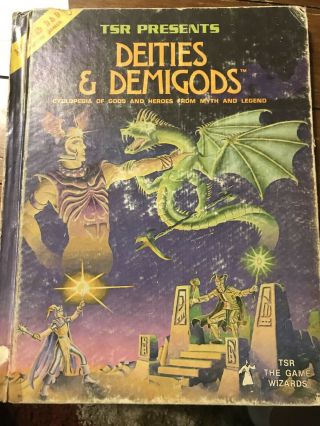 Ad&d 1st Ed Hardback - Deities & Demigods With Cthulhu (very Rare)