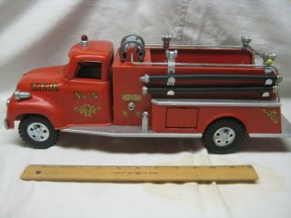 1956 TONKA Suburban Pumper Fire Truck with Fire Hydrant MODEL 950 - 6 3