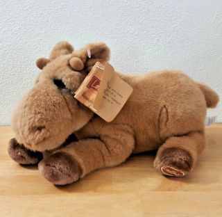 Dakin Lou Rankin Little Friends Miles Brown Baby Moose Plush 10 " Stuffed Animal