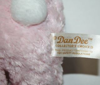 Dan Dee PLUSH Pink EASTER BUNNY RABBIT 5 
