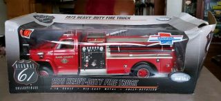 1:16 Highway 61 Chevrolet Red 1975 Heavy Duty Fire Truck Very Rare
