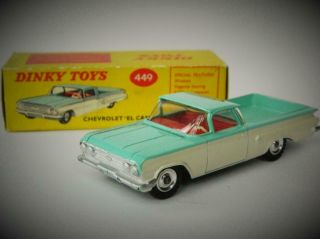 Dinky Toys Meccano Vintage Boxed Diecast Chevrolet El Camino No449 1961 - 69 Vnmib