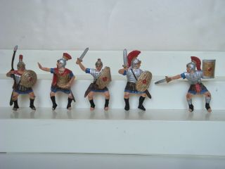 Reamsa Factory Painted Plastic 60mm Ancient Roman Cavalry / Complete Set Of 5