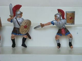 Reamsa Factory Painted Plastic 60mm Ancient Roman Cavalry / Complete Set of 5 3