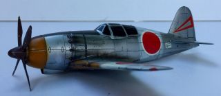 1/72 Professionally Built,  Painted,  Weathered Wwii Japanese Fighter Plane Model
