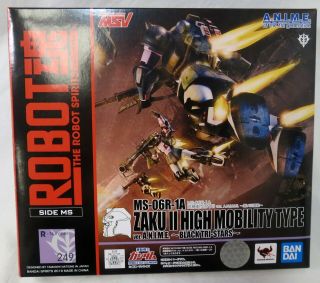 Bandai Robot Spirits Gundam Zaku High Mobility Black Tri Stars Figure Complete