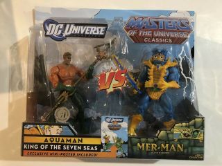 Dc Universe Vs Masters Of The Universe Classics Aquaman Vs Mer - Man 2 - Pack