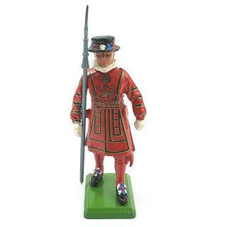 Vintage England Britain 1986 Die Cast Metal Beefeater English Guard 2 3/4 " Tall
