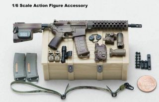 1/6 Dam Damtoys Fbi Hostage Rescue Team Rifle Set