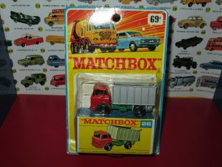 Matchbox Lesney 26 Gmc Tipper Truck Blister Pack Very Rare Find