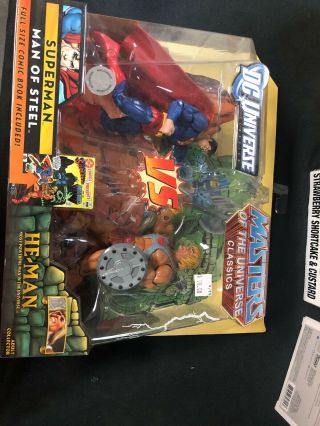 Superman Vs He - Man Dc & Masters Of The Universe Toys R Us Exc.  Figures