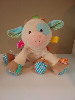 Mary Meyer Taggies Baby Girl Or Boy Plush Stuffed Animal Toy Casey Cow 40012