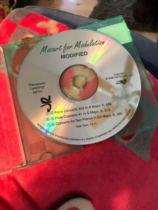 Vital Sounds Mozart For Modulation Cd Vision Audio Therapeutic Listening