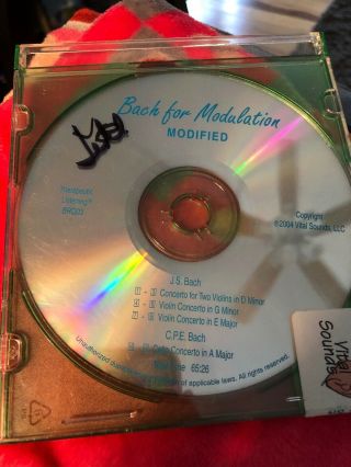 Vital Sounds Bach For Modulations Cd Vision Audio Therapeutic Listening