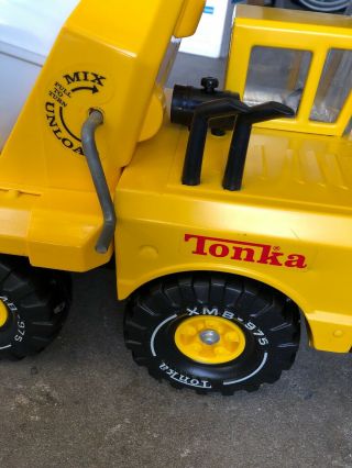 Vintage Tonka 20” Yellow Pressed Steel Cement Mixer Truck XMB - 975 5