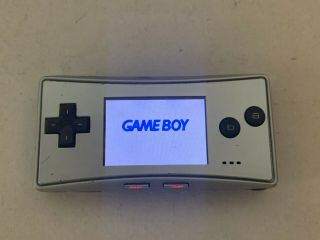 Nintendo Game Boy Micro Silver Color Console