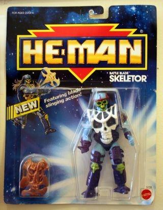 Vintage 1992 He - Man Adventures Battle Blade Skeletor Action Figure - Moc