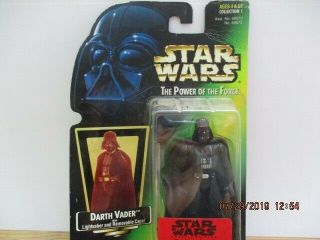 Star Wars Darth Vader Green Card Figure W/ Lightsaber,  Cape