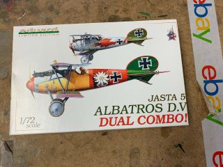 1/72 Eduard 2101 Jasta 5 Albatross D.  V Dual Combo Ltd Ed.  Two Complete Kits