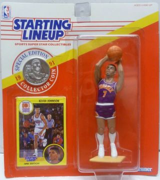 1991 Kevin Johnson - Starting Lineup - Slu - Sports Figurine - Phoenix Suns
